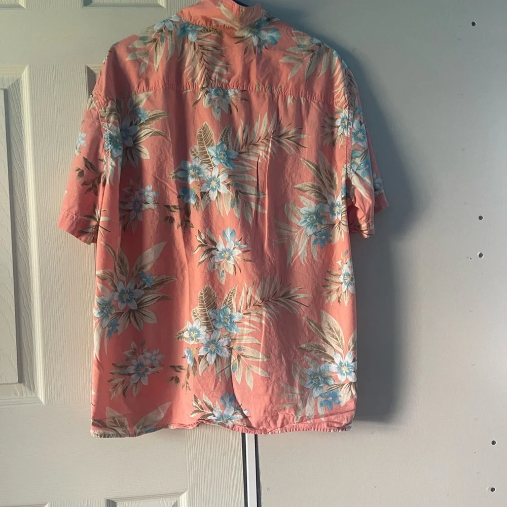 American Eagle Tropical Button-Up Poolside Shirt. Size Large. - Picture 2 of 2